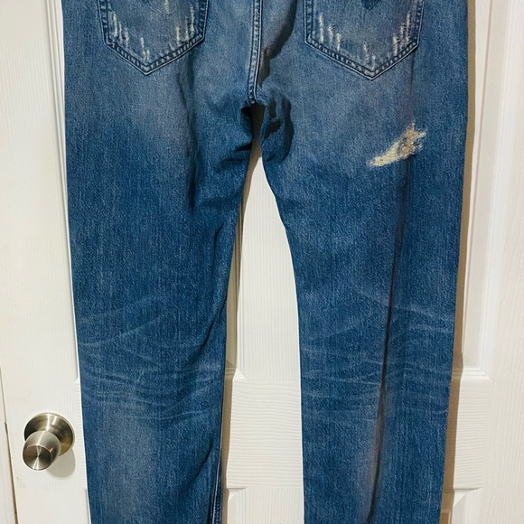 SOLD Men’s Y2K Vintage Diesel Thavar Skinny Slim Jeans Size 38X31 - Picture 10 of 11